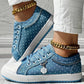 Femei Casual Flat rotund Toe Lace Up Low Top Pantofi