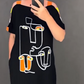 🌸Rochie cu mânecă scurtă imprimată la modă pentru femei