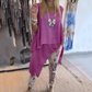 🌸 Top fără mâneci pentru femei  +Pantaloni imprimați Set din două piese