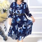 【S-4XL】🌺Rochie Flowy plisată pentru femei cu curea