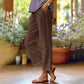 【M-4XL】👖Pantaloni cu picior drept din bumbac de in