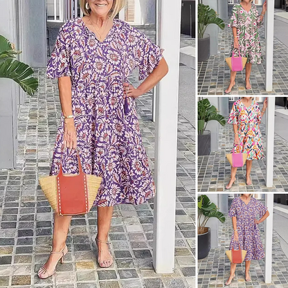 🌸Rochie medie cu imprimeu