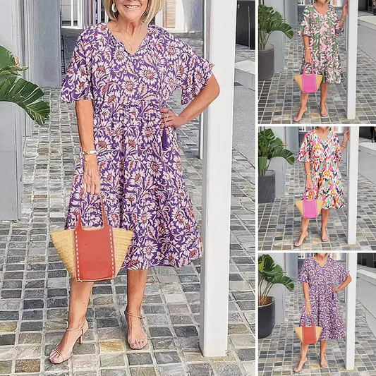 🌸Rochie medie cu imprimeu