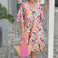 🌸Rochie medie cu imprimeu