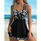 Costum de baie pentru femei: top cu imprimeu floral și pantaloni scurți 🏖️