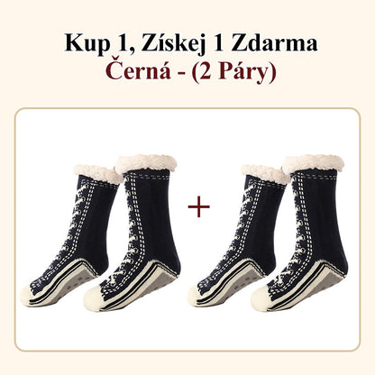 Dámské Plyšové Pantoflové Ponožky🧦