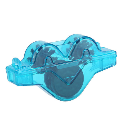 ✨🚴‍♂️Kerékpárlánc-tisztító — Mélyen eltávolítja a zsírt és a koszt, megtisztítja a lánc belső szemét, ergonómikus kialakításának köszönhetően könnyen használható🧽