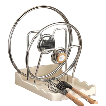 Multifunkční držák na pokličku hrnce a prkénko na krájení