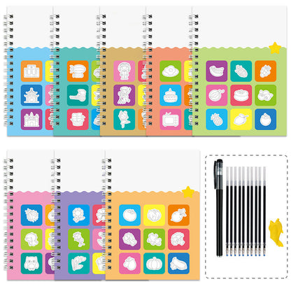 🖌️Kreslící knihy s drážkami pro děti