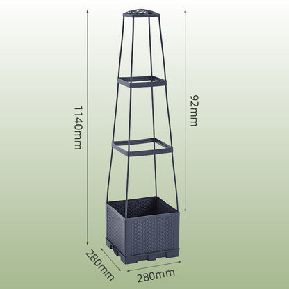💐Zahradní vyvýšené záhony s mřížkovým plotem