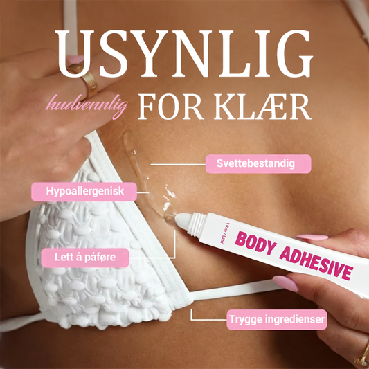 Neviditelné a k pokožce šetrné lepidlo na tělo pro upevnění oděvů