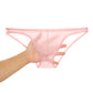 Mătase de gheață fără cusur ultra-subțire transparent chiloți sexy