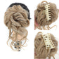 Messy bun bucată de păr, bucată de păr ondulat chignon coadă de păr pentru uzura de zi cu zi