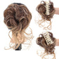 Messy bun bucată de păr, bucată de păr ondulat chignon coadă de păr pentru uzura de zi cu zi