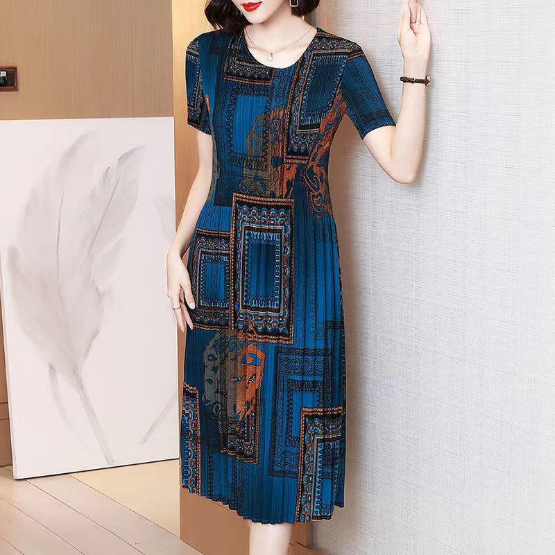 Fashionable Pleated Dress-1