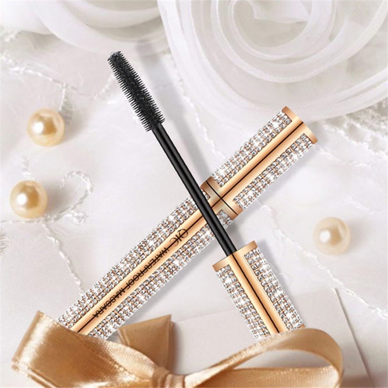 🔥Buy 1 get 1 free🔥4D Flash Diamond Waterproof Silk Fiber Thick Lengthening Mascara-1