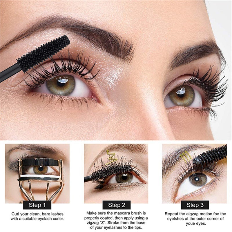 🔥Buy 1 get 1 free🔥4D Flash Diamond Waterproof Silk Fiber Thick Lengthening Mascara-2