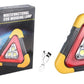 2-IN-1 Solar Emergency Triangular Roadside Warning Light