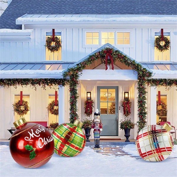 Outdoor Christmas PVC inflatable Decorated Ball-10