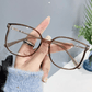 Cadou perfect 🎁 Ochelari de femei de modă cu ramă mare HD anti-lumină albastră✨