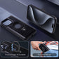 Luxury Faux piele de lux iPhone caz invizibil Stand invizibil