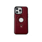Luxury Faux piele de lux iPhone caz invizibil Stand invizibil