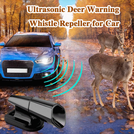 🦌🦌🦌Ultrasunete cerb de avertizare de avertizare Whistle Repeller pentru masina🔥🔥